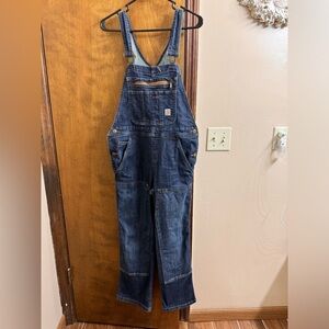 Carhartt denim overalls XS